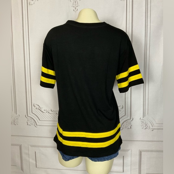 WeLoveFine x World of Warcraft Black & Yellow Varsity Style Womens Small Top - Picture 4 of 4